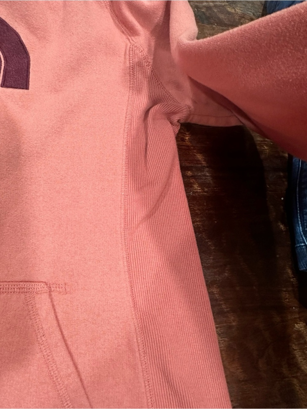 The North Face woman’s Coral Hooded Sweatshirt embroidered logo Size Large - Picture 4 of 8